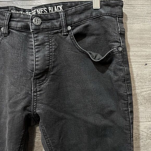 Men's Black Skinny Jeans - Picture 3 of 9